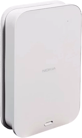 Nokia 5G14-B, hvit 5G-antenne fra Bahnhof. Velg denne modellen for å se hvordan du monterer 5G-antennen.